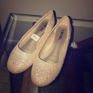 Rose gold Slip on shoes